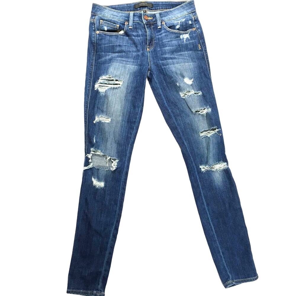 Genetic Denim Shya Skinny Jeans Destroyed Women's sz 26 Distressed Denim Pants